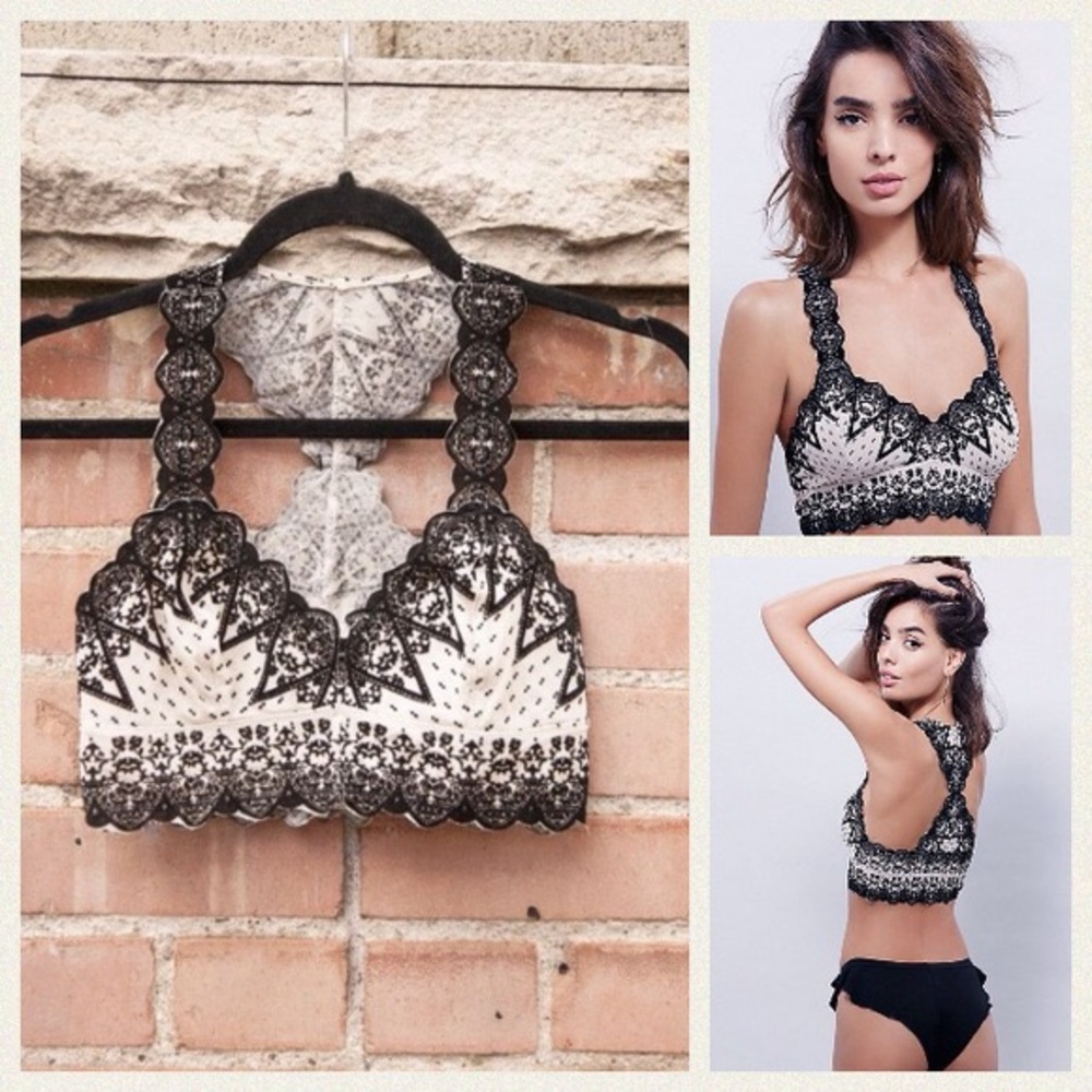 Sexy Free People NWT bralette Velvet Racerback